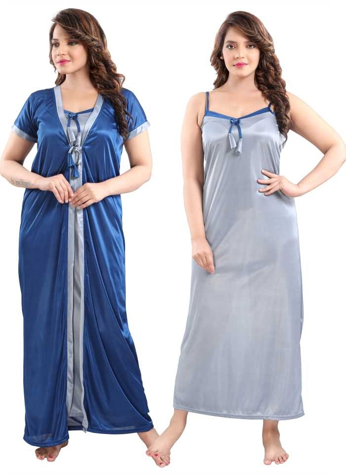 Beautiful Satin Two-Part Nighty Set