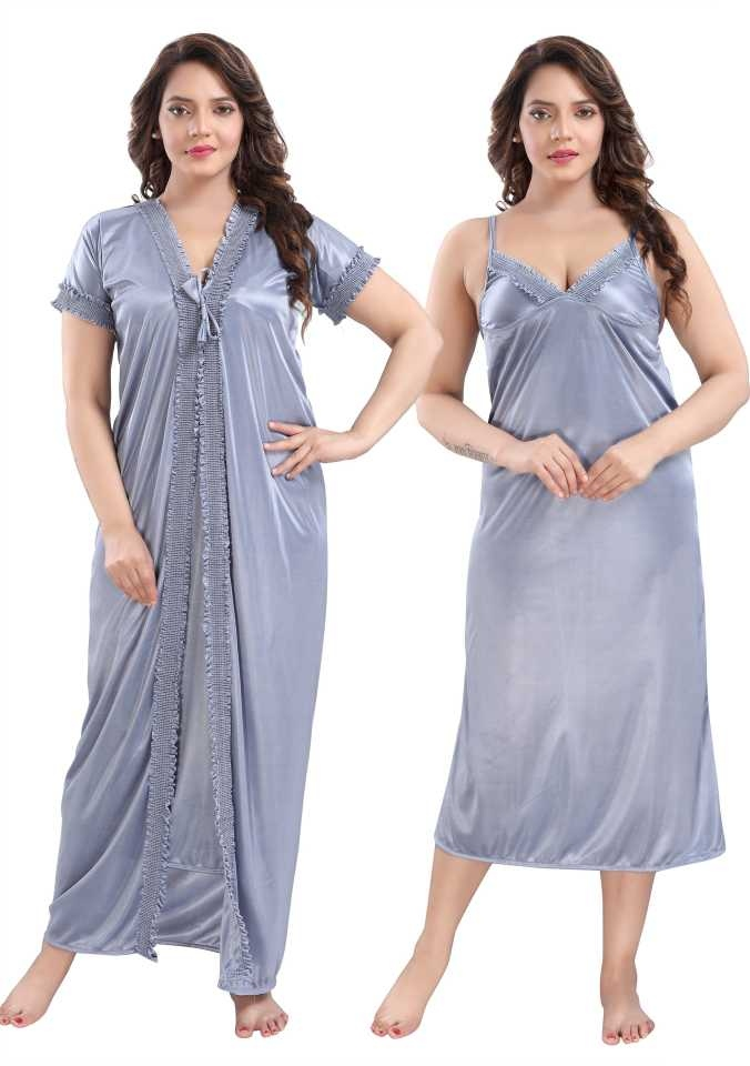Beautiful Satin Two-Part Nighty Set