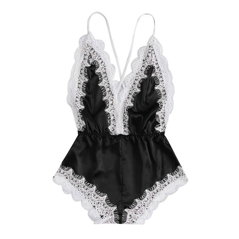 Silk Satin Romper Dress for Women