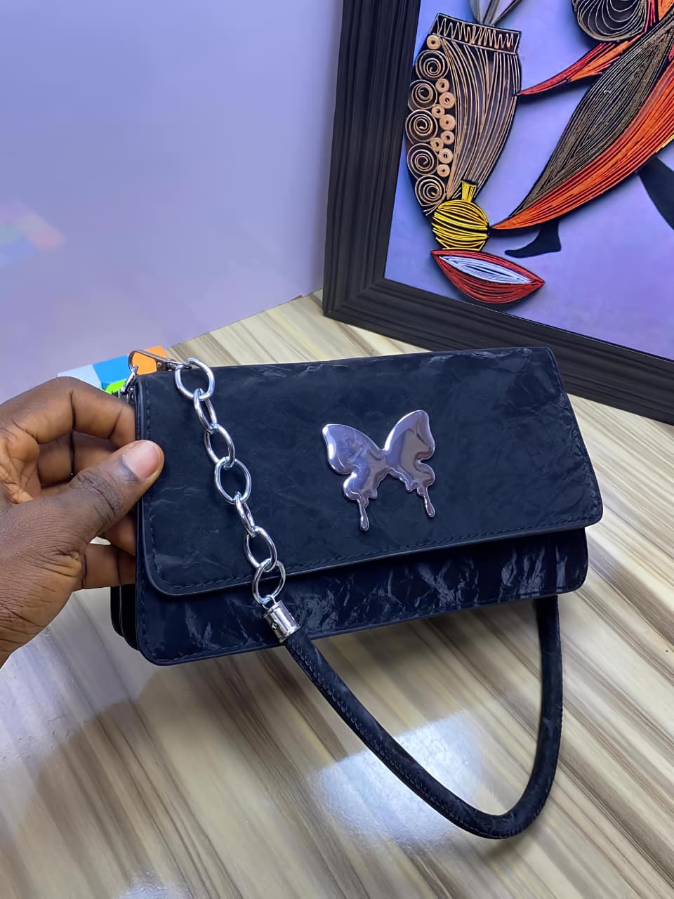 Beautiful Butterfly Design Ladies Bag