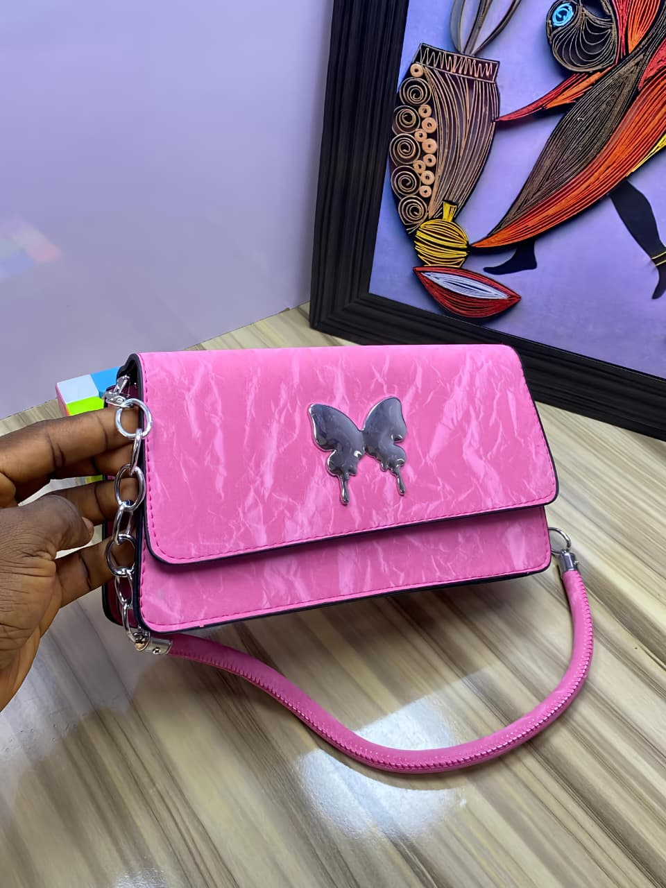 Beautiful Butterfly Design Ladies Bag
