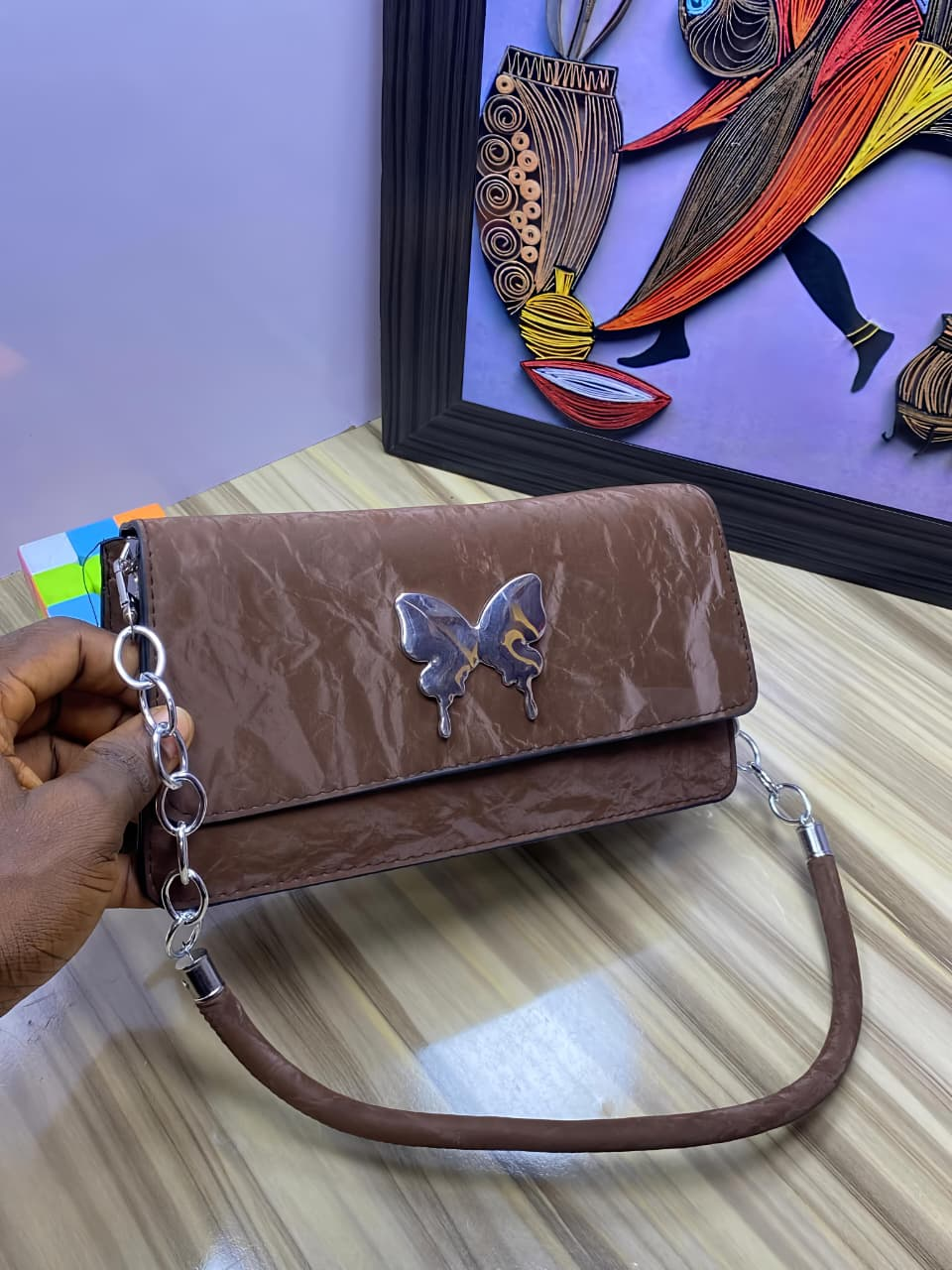 Beautiful Butterfly Design Ladies Bag