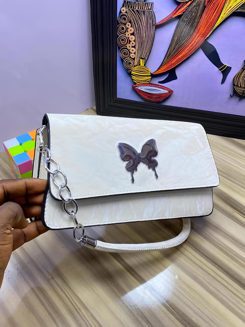 Beautiful Butterfly Design Ladies Bag