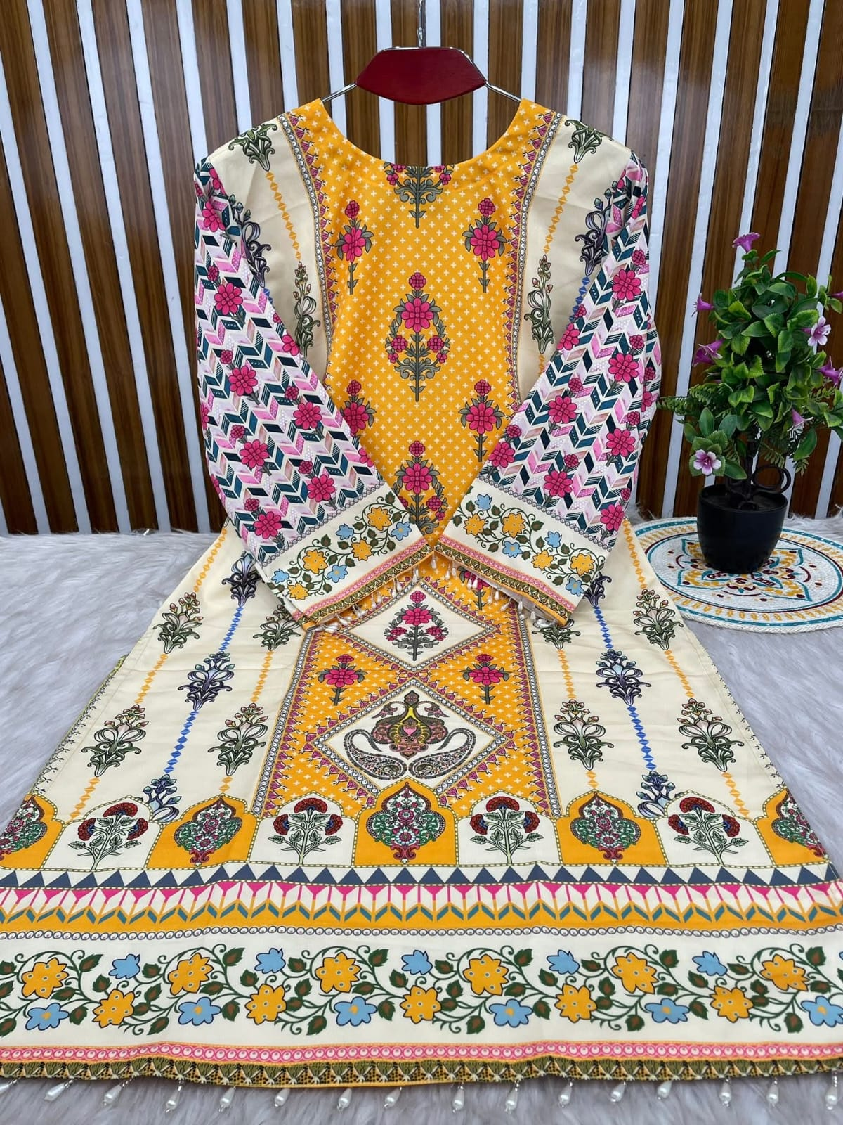 Digital Print Three Piece Women’s Wear