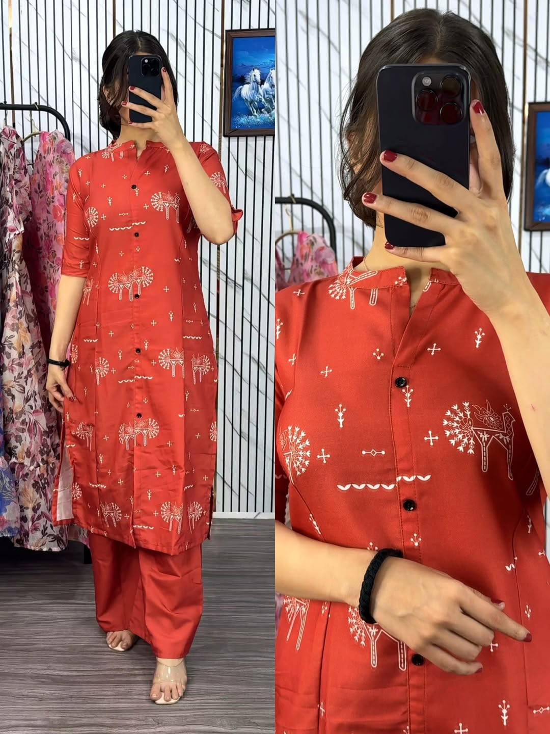 Readymade Two Piece Kurti Set