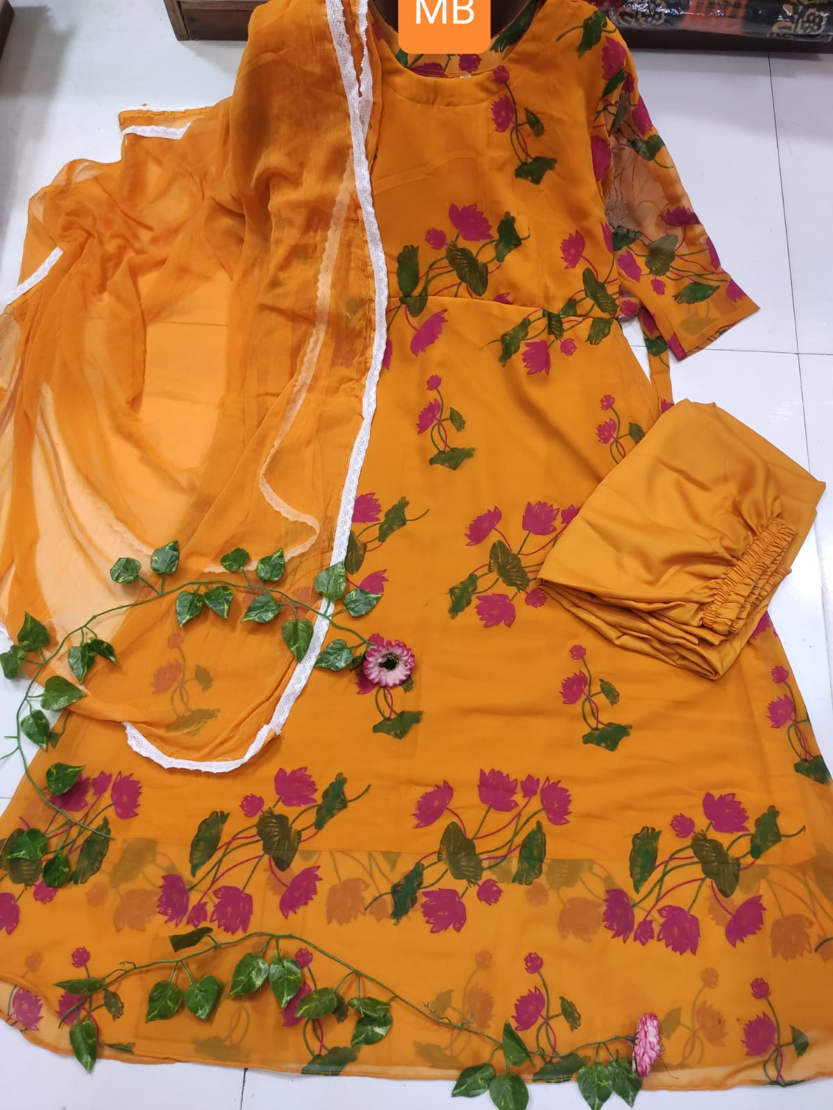 Readymade Gown Three Piece for woman