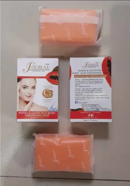 Fiorae Papaya & Gluta Plus Kojic Whitening Soap 165 gm