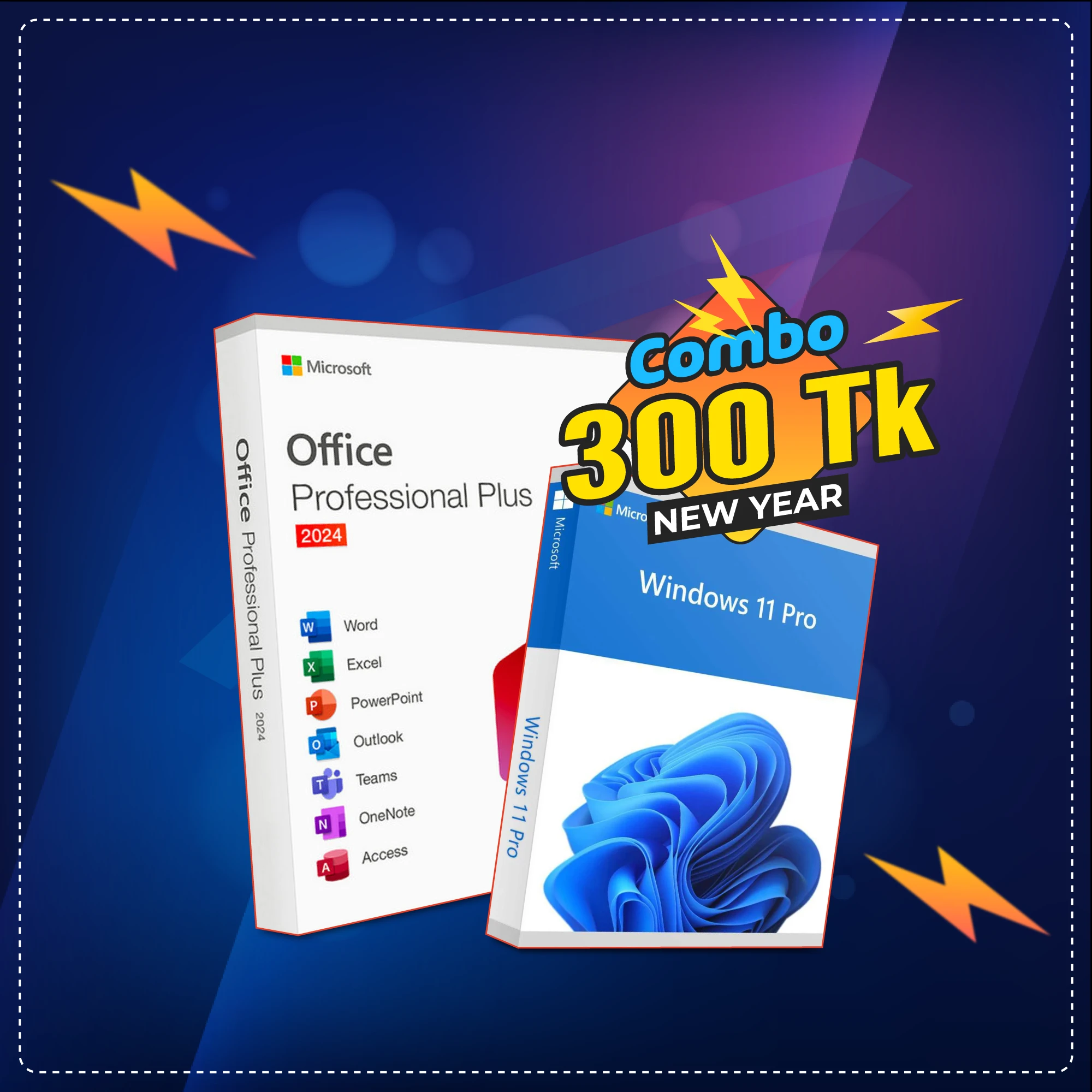 Ms Office 2024 Pro Plus & Windows 11 Pro Combo