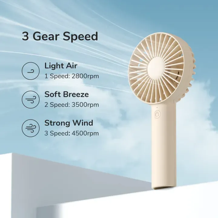 JISULIFE FA21 Handheld Portable Fan