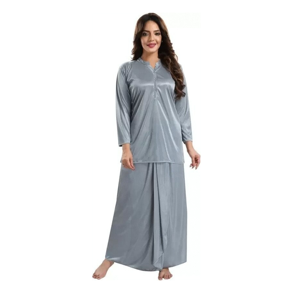 Top and Lungi Style Night Dress Set for Women