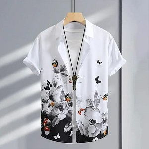 Mens Cotton Linen Short Sleeve Shirts | Summer Wear