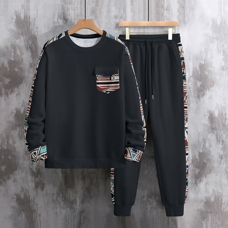 Long Sleeve Drop Shoulder Tshirt and Trouser Set
