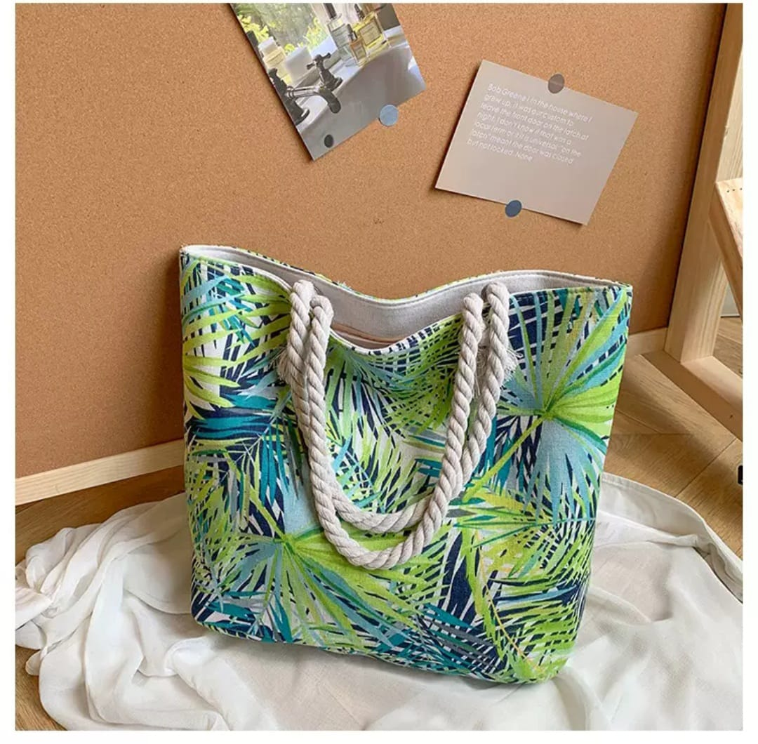 Beautiful Floral Printed Canvas Bag