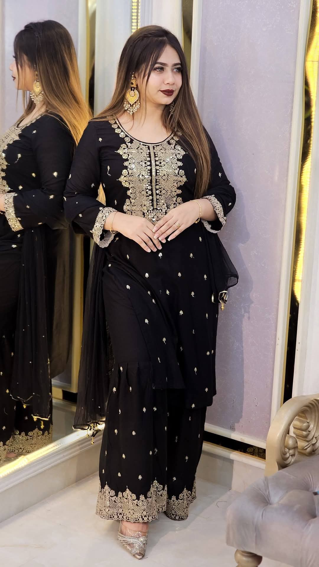 AC Cotton Garara Three Piece Set