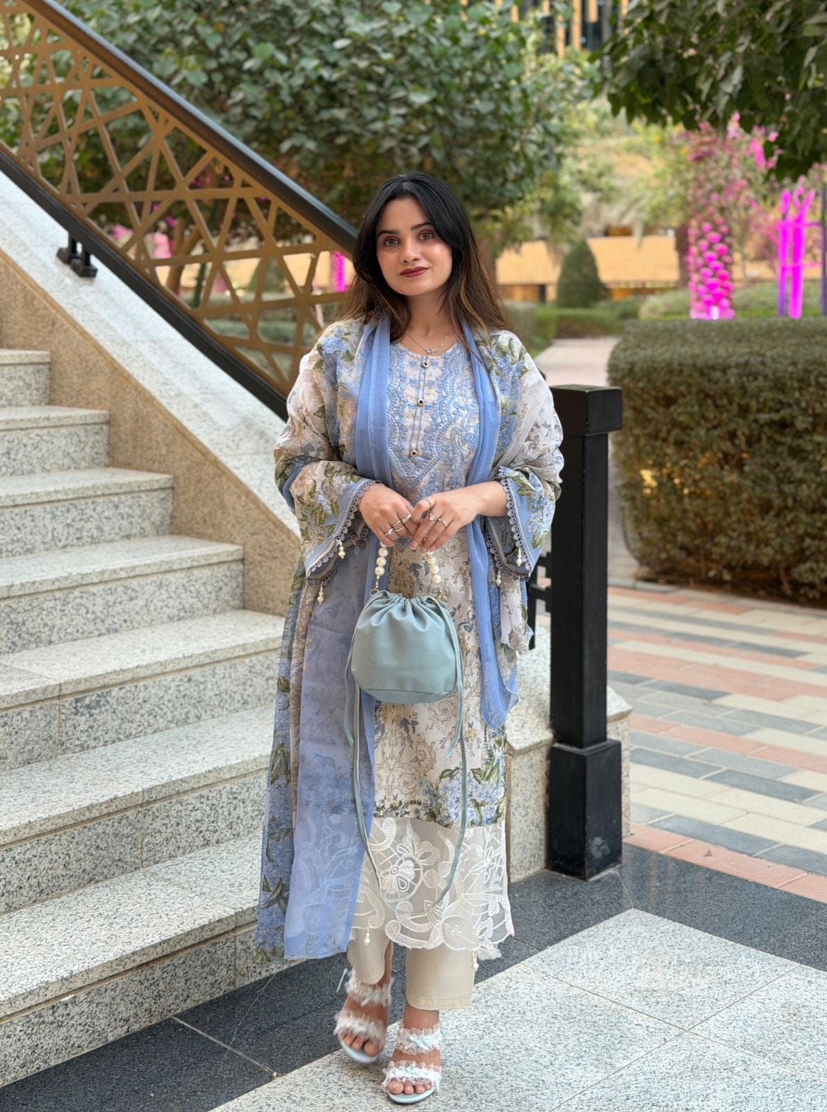 Digital Print Three Piece Women’s Wear