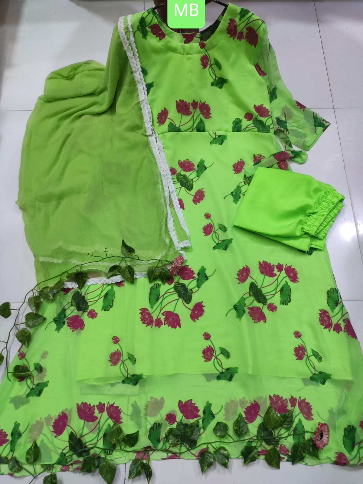 Readymade Gown Three Piece for woman