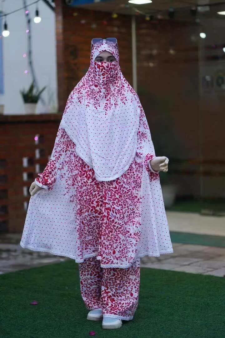 Comfortable Plaju Khimar Set for All-Day Wear