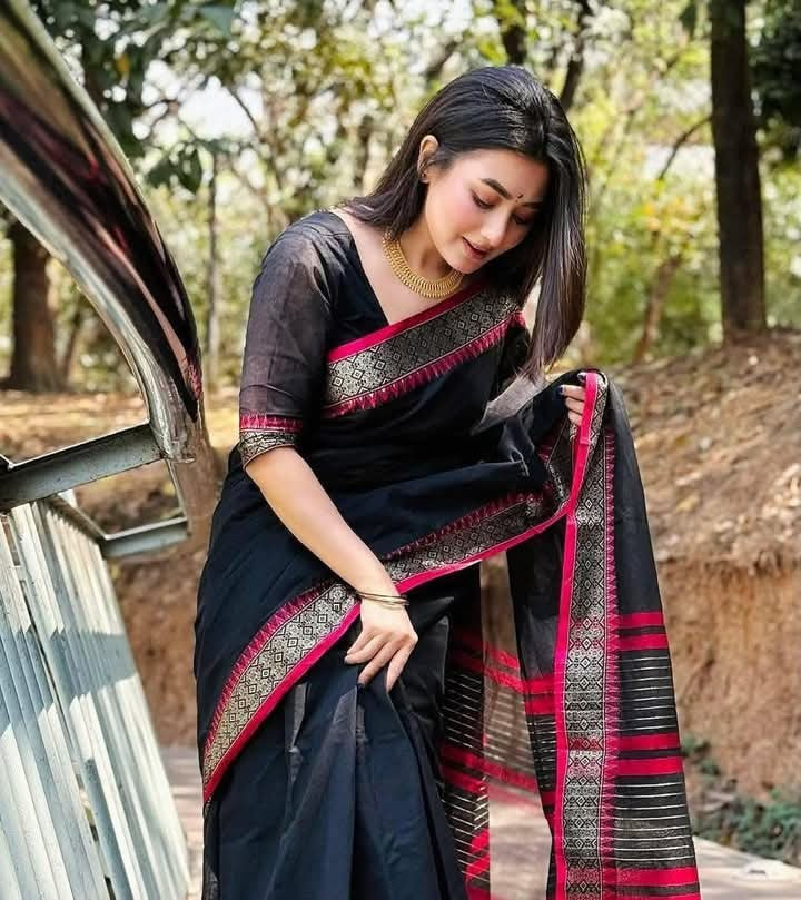 Half Silk Saree With Blause Pcs For Women