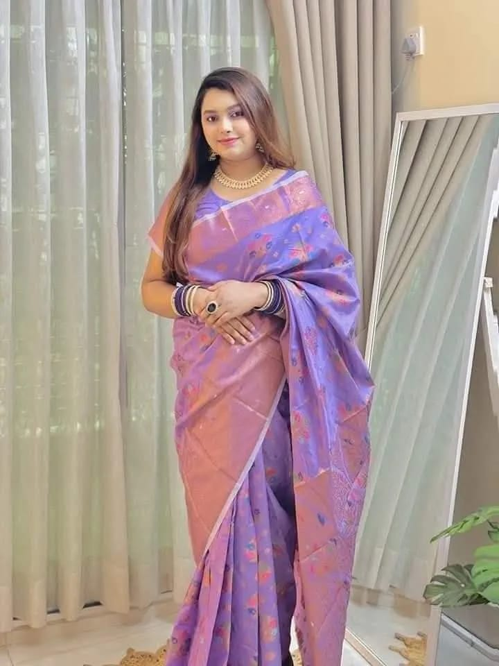 Soft silk katan sharee