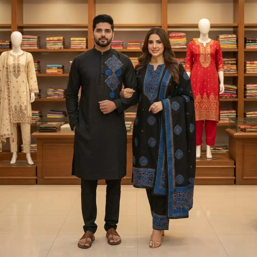 Eid Collection Panjabi for 2026 – Couple Outfit