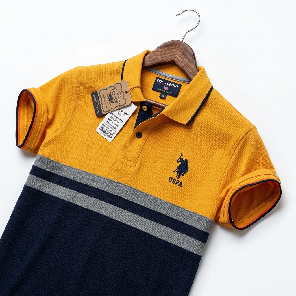 Fashionable Cotton Polo Collar T-Shirt For Men