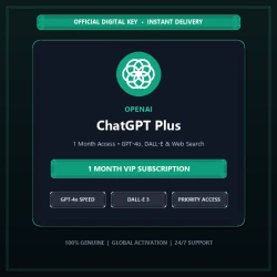 ChatGPT Plus 1 Month Subscription | Official OpenAI GPT-4o Access