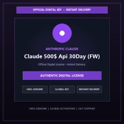 Claude 500$ Api 30Day (FW) | Official Digital License