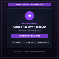 Claude Api 50M Token 2D | Official Digital License