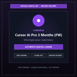 Cursor Ai Pro 3 Months (FW) | Official Digital License