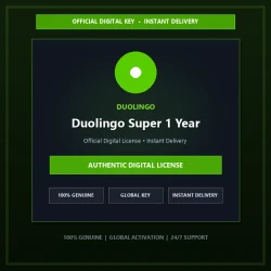 Duolingo Super 1 Year | Official Digital License
