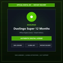 Duolingo Super 12 Months | Official Digital License