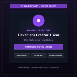 Elevenlabs Creator 1 Year | Official Digital License