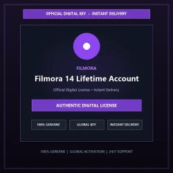 Filmora 14 Lifetime Account | Official Digital License