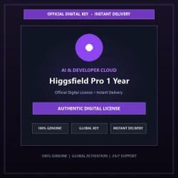 Higgsfield Pro 1 Year | Official Digital License