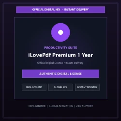 iLovePdf Premium 1 Year | Official Digital License