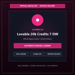 Lovable 20k Credits 7 DW | Official Digital License