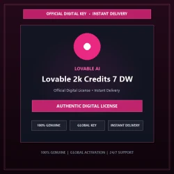 Lovable 2k Credits 7 DW | Official Digital License