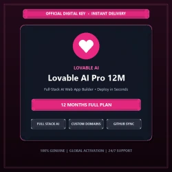 Lovable AI Pro 12 Months Full Plan | Full-Stack AI Web App Builder