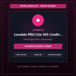 Lovable PRO Lite 305 Credit 1 Year | Official Digital License