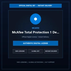 McAfee Total Protection 1 Device 3 Years For Windows | Official Digital License