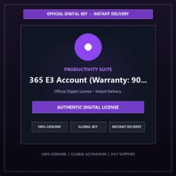 Microsoft 365 E3 Account (Warranty: 90 day) | Official Digital License