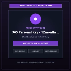 Microsoft 365 Personal Key - 12months - Global - (Full-time) | Official Digital 