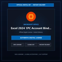 Microsoft Excel 2024 1PC Account Bind Key | Official Digital License