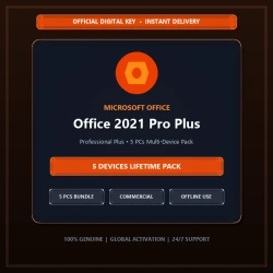 Microsoft Office 2021 Professional Plus (5 PCs) | Multi-Device Family & Business Pack