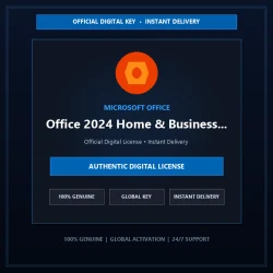 Microsoft Office 2024 Home & Business PC/MAC Account Bind Key | Official Digital