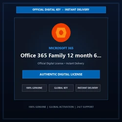 Microsoft Office 365 Family 12 month 6 user(global) | Official Digital License