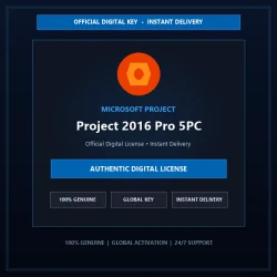 Microsoft Project 2016 Pro 5PC | Official Digital License