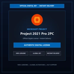 Microsoft Project 2021 Pro 2PC | Official Digital License