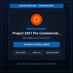 Microsoft Project 2021 Pro Commercial Volume License (MAK) 1000 user | Official 