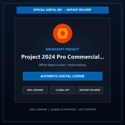 Microsoft Project 2024 Pro Commercial Volume License (MAK) 1000 user | Official 